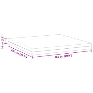 Στρώμα Λευκό 180 x 200 cm Ζακάρ ύφασμα - Pakobazaar