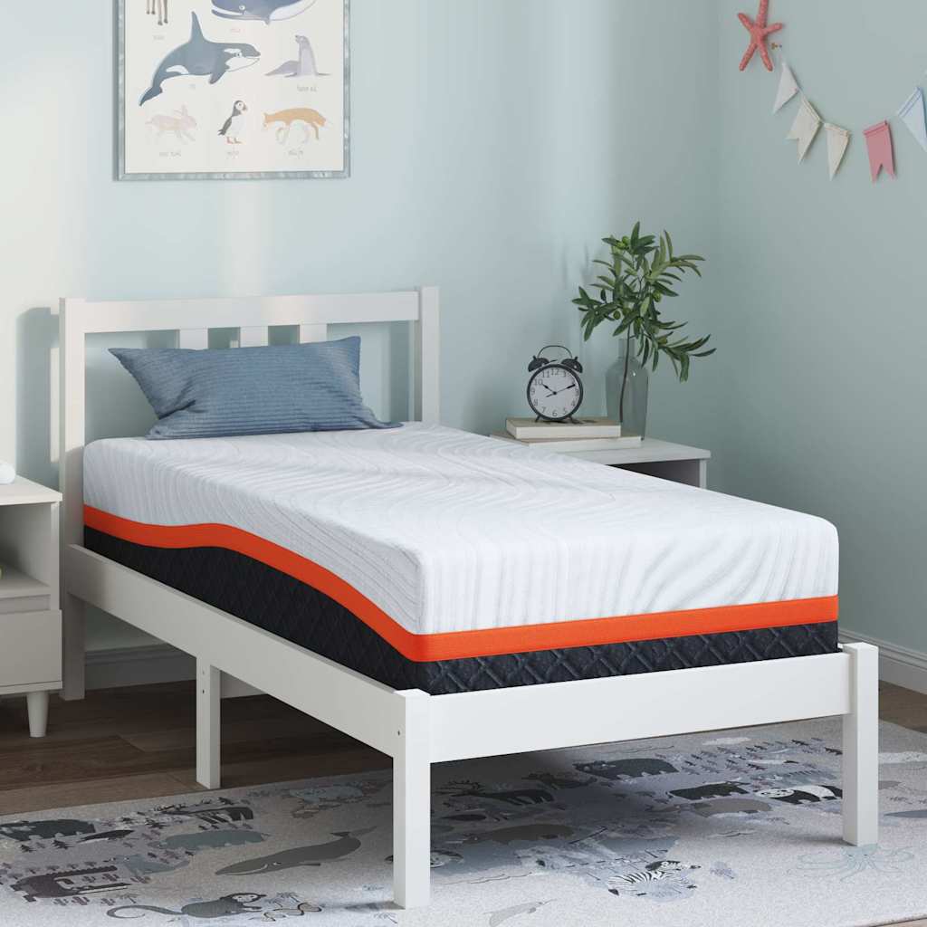 Στρώμα Λευκό και Γκρι 80 x 160 cm Ζακάρ ύφασμα - Pakobazaar