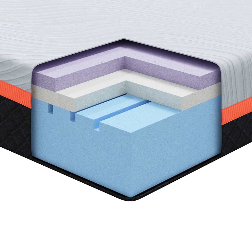 Στρώμα Λευκό και Γκρι 100 x 200 cm Ζακάρ ύφασμα - Pakobazaar