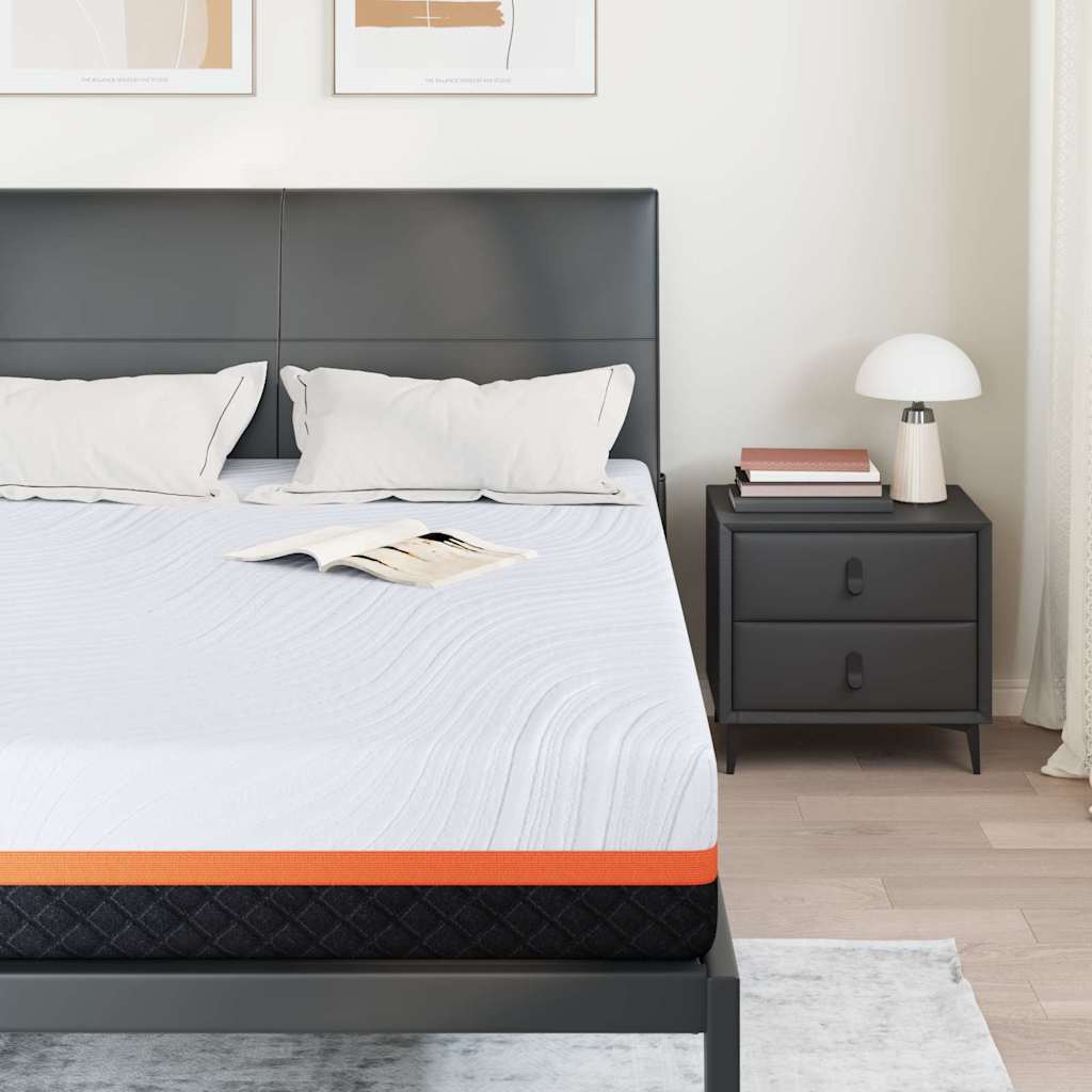 Στρώμα Λευκό και Γκρι 140 x 200 cm Ζακάρ ύφασμα - Pakobazaar