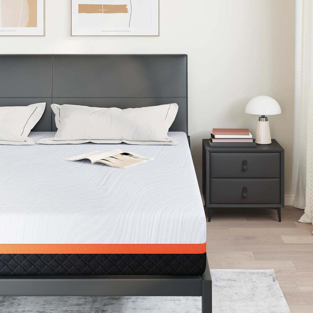 Στρώμα Λευκό και Γκρι 180 x 200 cm Ζακάρ ύφασμα - Pakobazaar