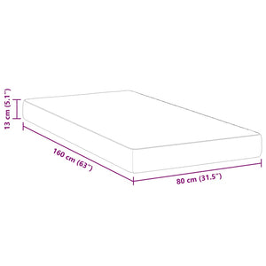 Στρώμα Λευκό 80 x 160 cm Ζακάρ ύφασμα - Pakobazaar