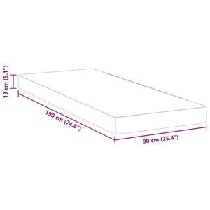 Στρώμα Λευκό 90 x 190 cm Ζακάρ ύφασμα - Pakobazaar
