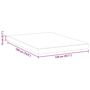 Στρώμα Λευκό 140 x 190 cm Ζακάρ ύφασμα - Pakobazaar