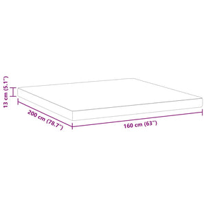 Στρώμα Λευκό 160 x 200 cm Ζακάρ ύφασμα - Pakobazaar