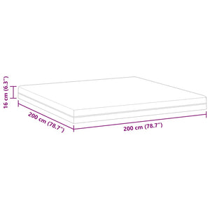 Στρώμα Λευκό 200 x 200 cm Ζακάρ ύφασμα - Pakobazaar