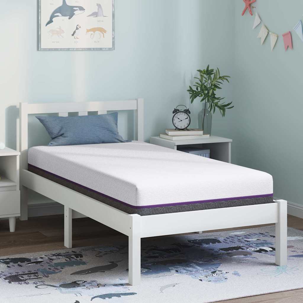 Στρώμα Λευκό και Γκρι 80 x 160 cm Ζακάρ ύφασμα - Pakobazaar