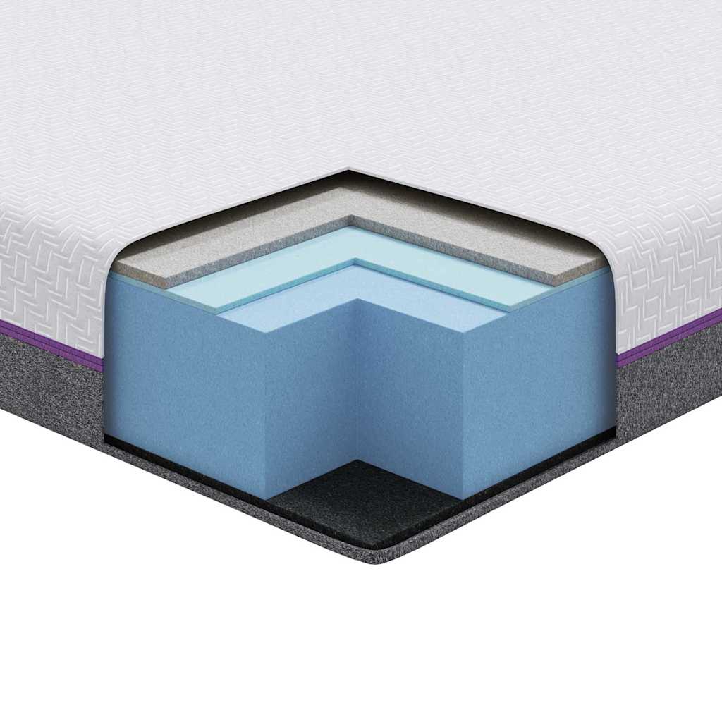 Στρώμα Λευκό και Γκρι 160 x 200 cm Ζακάρ ύφασμα - Pakobazaar