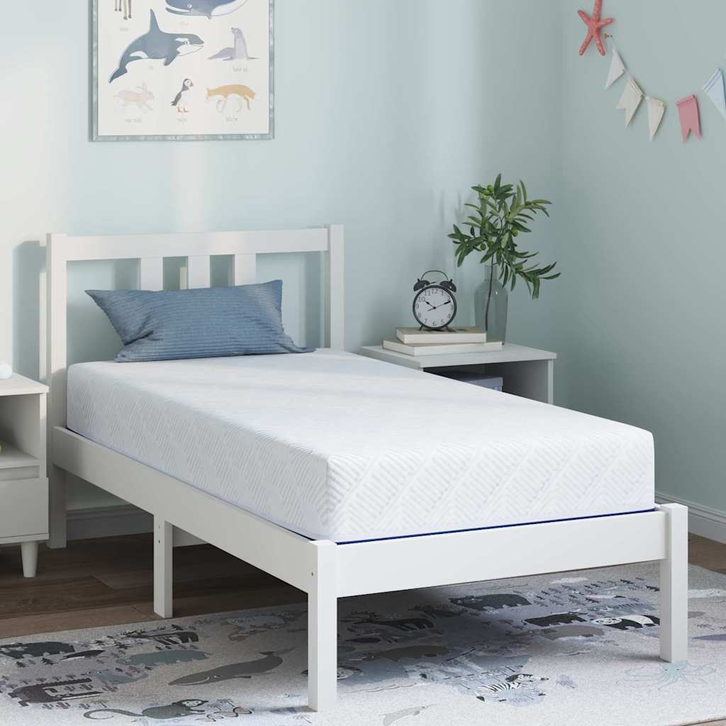 Στρώμα Λευκό και Μπλε 80 x 160 cm Ζακάρ ύφασμα - Pakobazaar