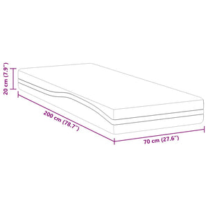 Στρώμα Λευκό και Μαύρο 70 x 200 cm Ζακάρ ύφασμα - Pakobazaar