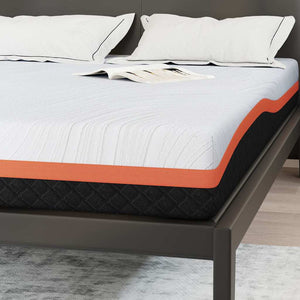 Στρώμα Λευκό και Μαύρο 140 x 190 cm Ζακάρ ύφασμα - Pakobazaar