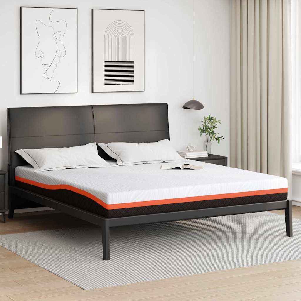 Στρώμα Λευκό και Μαύρο 180 x 200 cm Ζακάρ ύφασμα - Pakobazaar