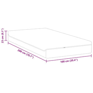 Στρώμα Λευκό και Γκρι 100 x 200 cm Ζακάρ ύφασμα - Pakobazaar
