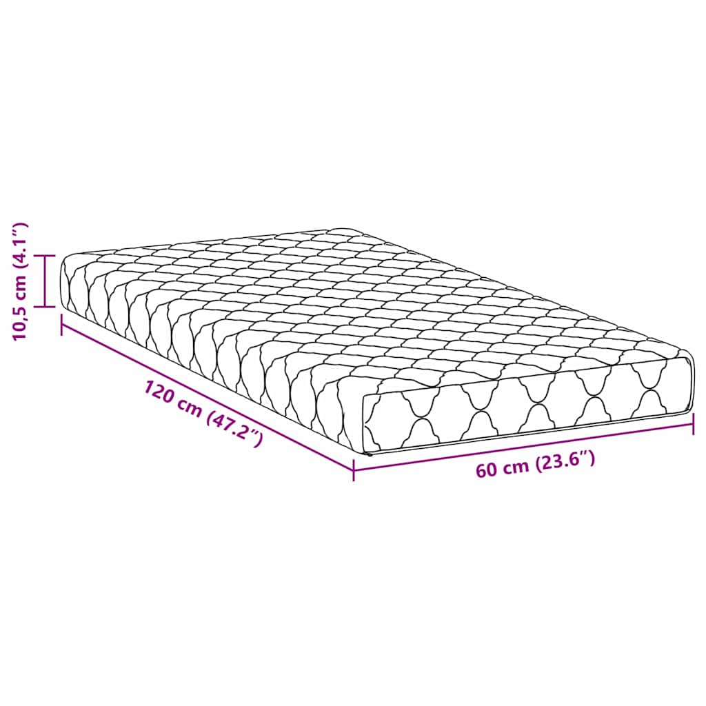 Στρώμα Λευκό 60 x 120 cm Ζακάρ ύφασμα - Pakobazaar