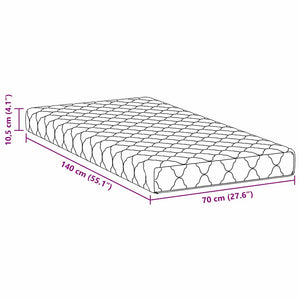 Στρώμα Λευκό 70 x 140 cm Ζακάρ ύφασμα - Pakobazaar