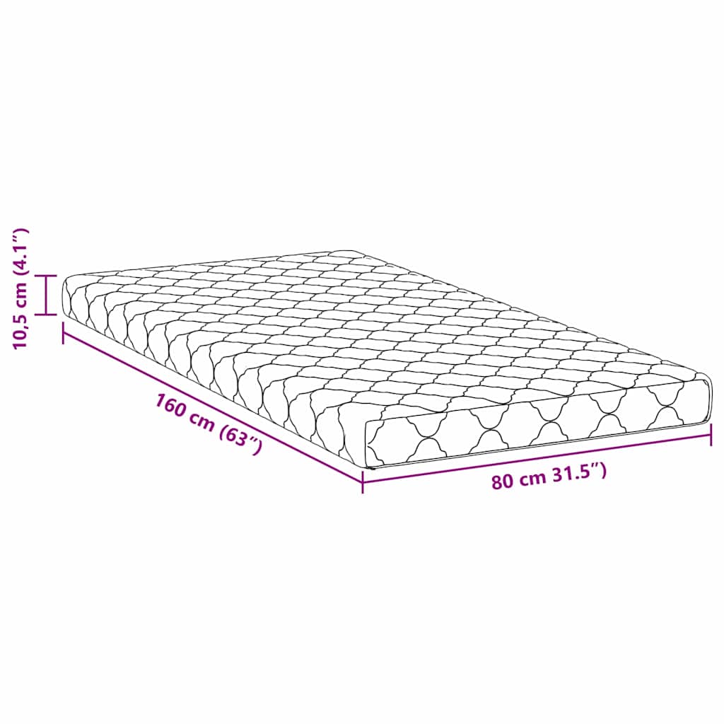 Στρώμα Λευκό 80 x 160 cm Ζακάρ ύφασμα - Pakobazaar