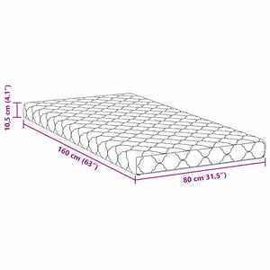 Στρώμα Λευκό 80 x 160 cm Ζακάρ ύφασμα - Pakobazaar