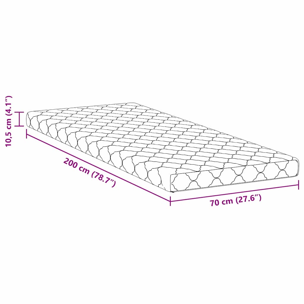 Στρώμα Λευκό 70 x 200 cm Ζακάρ ύφασμα - Pakobazaar