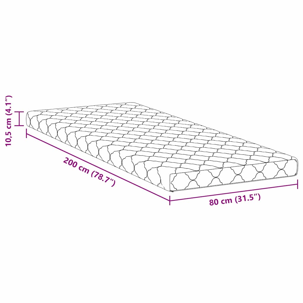 Στρώμα Λευκό 80 x 200 cm Ζακάρ ύφασμα - Pakobazaar
