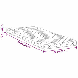 Στρώμα Λευκό 90 x 190 cm Ζακάρ ύφασμα - Pakobazaar