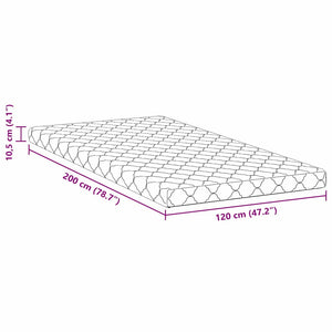 Στρώμα Λευκό 120 x 200 cm Ζακάρ ύφασμα - Pakobazaar