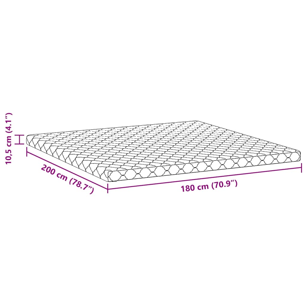 Στρώμα Λευκό 180 x 200 cm Ζακάρ ύφασμα - Pakobazaar