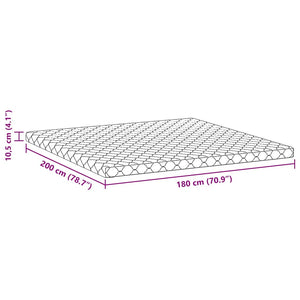 Στρώμα Λευκό 180 x 200 cm Ζακάρ ύφασμα - Pakobazaar