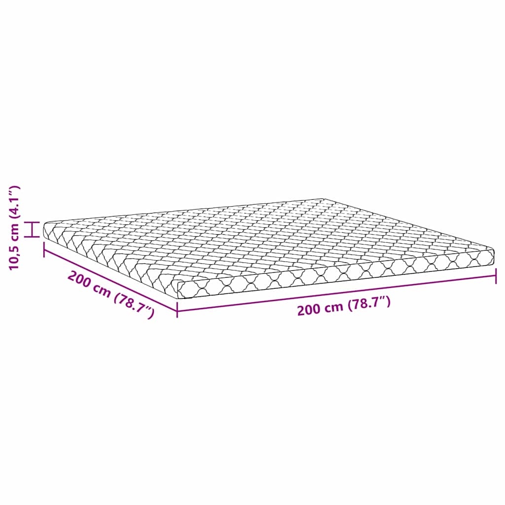 Στρώμα Λευκό 200 x 200 cm Ζακάρ ύφασμα - Pakobazaar