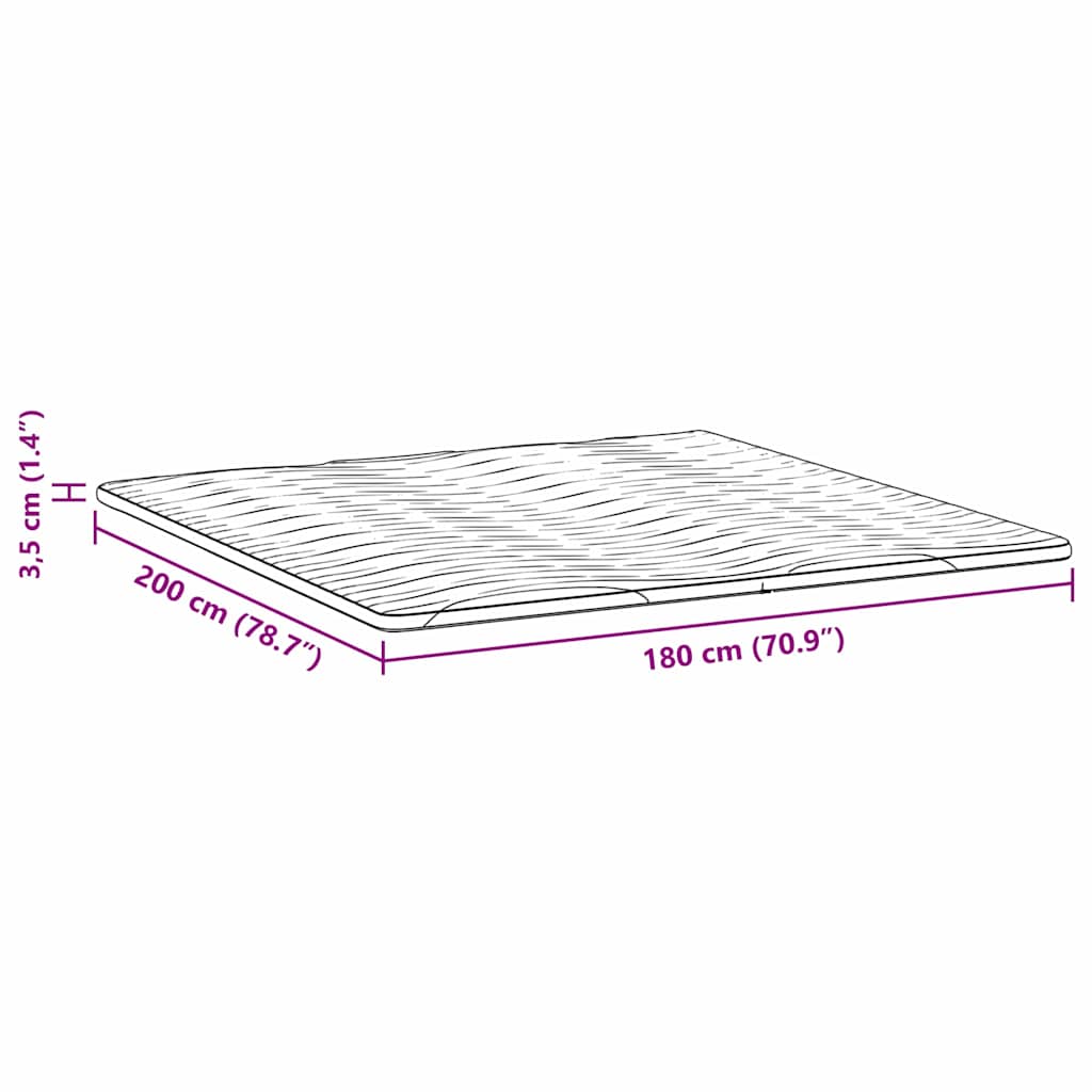 Στρώμα επικάλυψης Λευκό 180 x 200 cm Υφασμα Πλεκτό