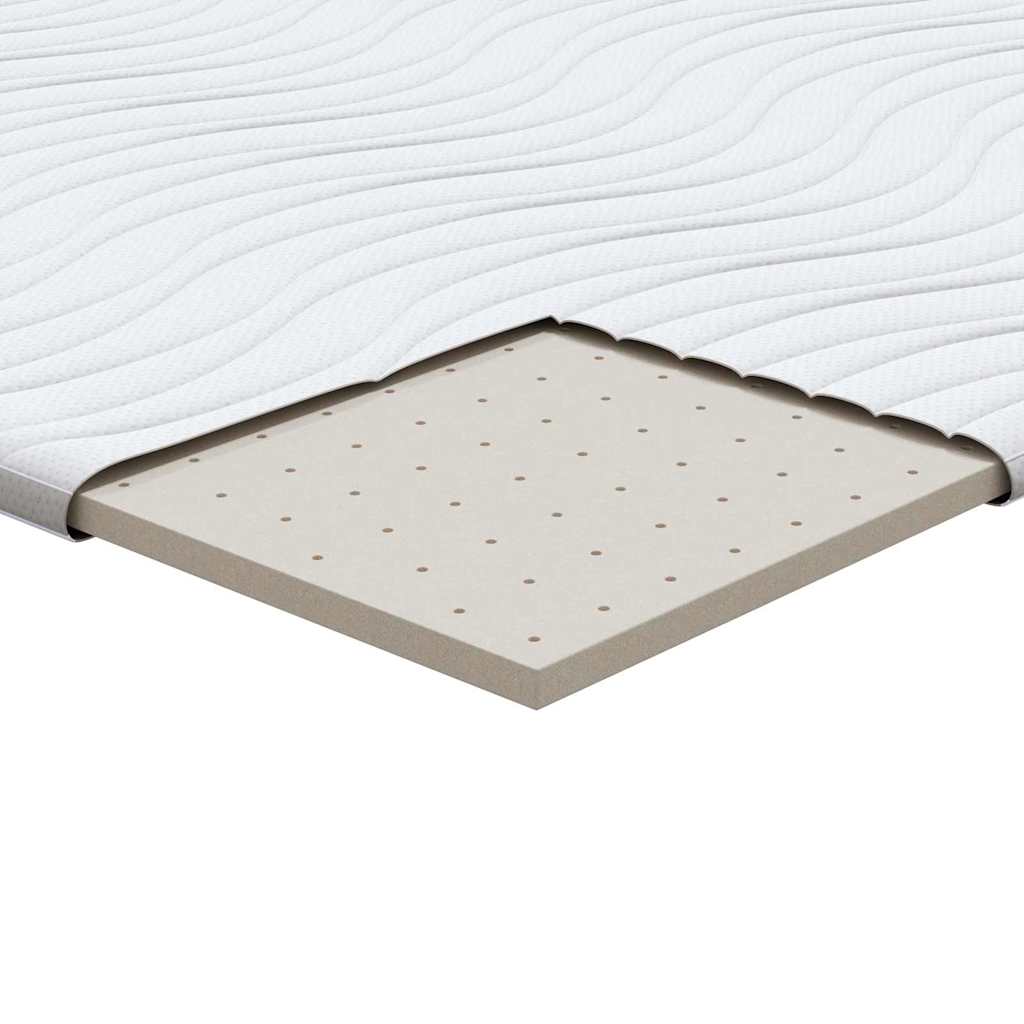 Στρώμα επικάλυψης Λευκό 70 x 200 cm Υφασμα Πλεκτό