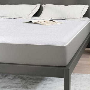 Στρώμα επικάλυψης 140 x 190 cm Πάχος Υφασμα Πλεκτό Λευκό