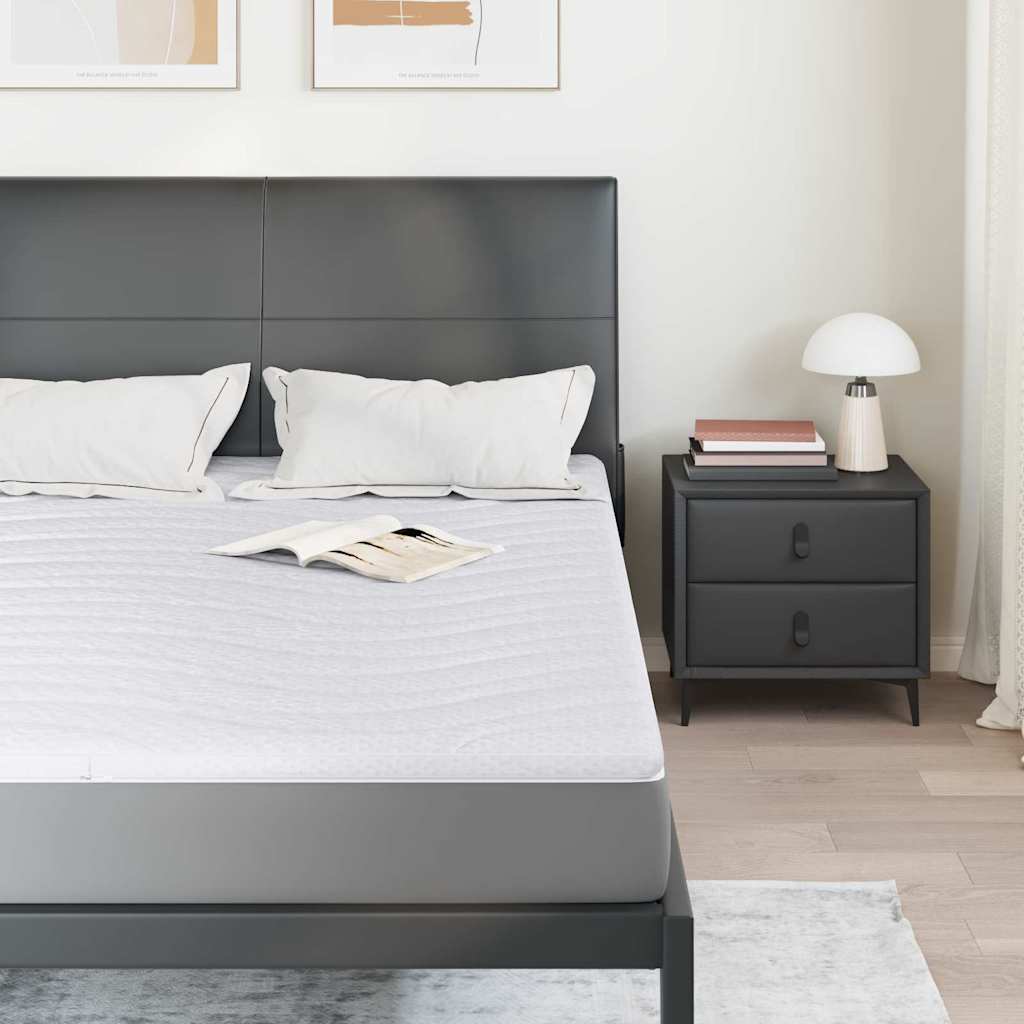 Στρώμα επικάλυψης Λευκό 140 x 200 cm Υφασμα Πλεκτό