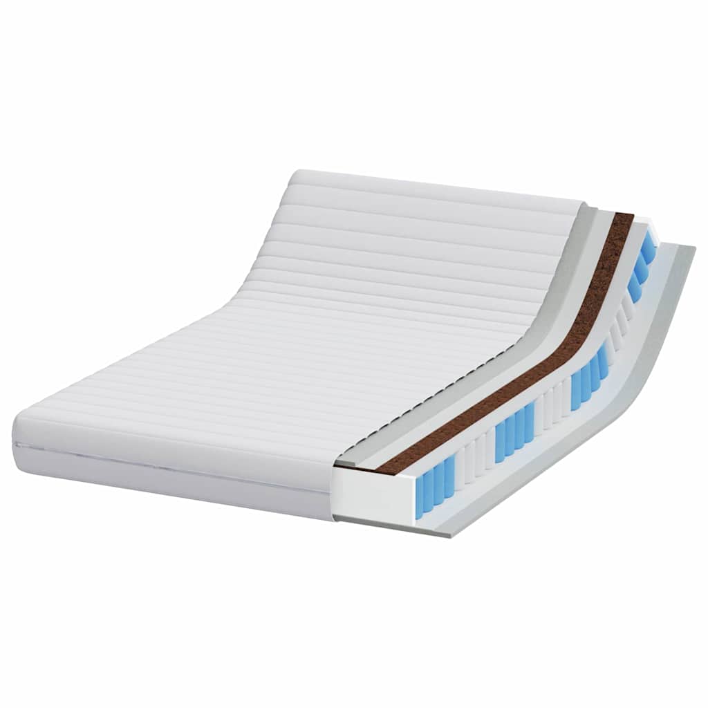 Στρώμα Λευκό 140 x 190 cm Τσέπες ελατηρίων - Pakobazaar