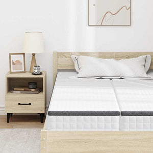Στρώμα 2 τμχ. Μέτρια μαλακό 60 x 200 cm Λευκό και Γκρι