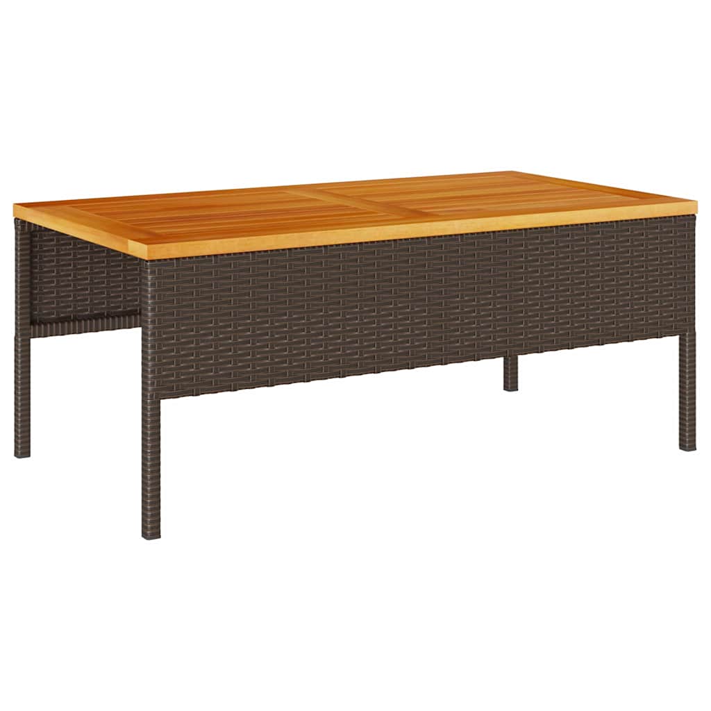 Σετ Καναπέ Κήπου 6 pcs Καφέ και Κρέμα συνθετικό ρατάν