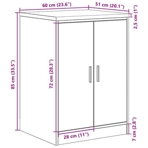 ντουλάπι αποθήκευσης γκαράζ 60x51x85 εκ μασίφ ξύλο πεύκο - Pakobazaar