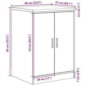 ντουλάπι αποθήκευσης γκαράζ 60x51x85 εκ μασίφ ξύλο πεύκο - Pakobazaar