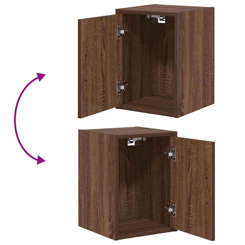 ντουλάπι τοίχου γκαράζ καφέ δρυς κατασκευασμένο από ξύλο