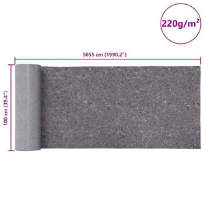 Αντιολισθητικό μαλλί ζωγράφου 50 m 220 g/m² Γκρι