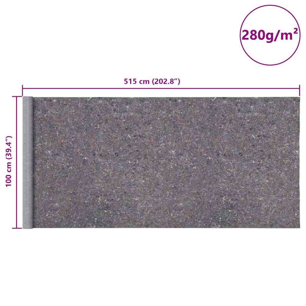 Αντιολισθητικό Φλις Βαφής 5 μ. 280 γρ./μ² Γκρι - Pakobazaar