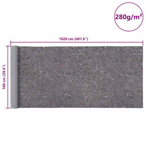 Αντιολισθητικό μαλλί ζωγράφου 10 m 280 g/m² Γκρι - Pakobazaar