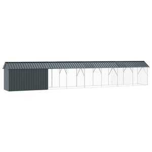 Κλουβί Πουλιών Ανθρακί 844 x 103 x 142 εκ Επικαλυμμένος Χάλυβας - Pakobazaar
