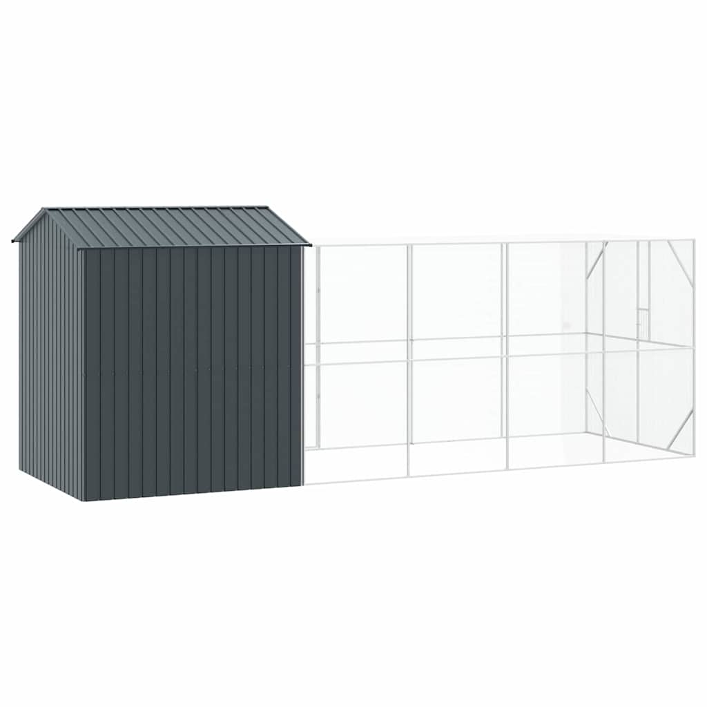 Κλουβί Πουλιών Ανθρακί 621 x 208 x 247 εκ Επικαλυμμένος Χάλυβας - Pakobazaar