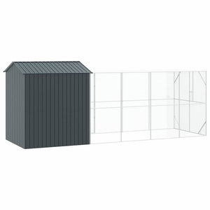 Κλουβί Πουλιών Ανθρακί 621 x 208 x 247 εκ Επικαλυμμένος Χάλυβας - Pakobazaar