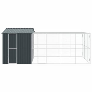 Κλουβί Πουλιών Ανθρακί 635 x 304 x 247 εκ Επικαλυμμένος Χάλυβας