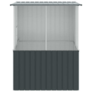 Κλουβί Πουλιών Ανθρακί 165 x 165 x 200 εκ Επικαλυμμένος Χάλυβας