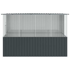 Κλουβί Πουλιών Ανθρακί 165 x 318 x 200 εκ Επικαλυμμένος Χάλυβας