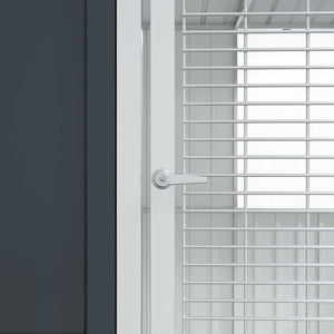 Κλουβί Πουλιών Ανθρακί 215 x 209 x 230 εκ Επικαλυμμένος Χάλυβας
