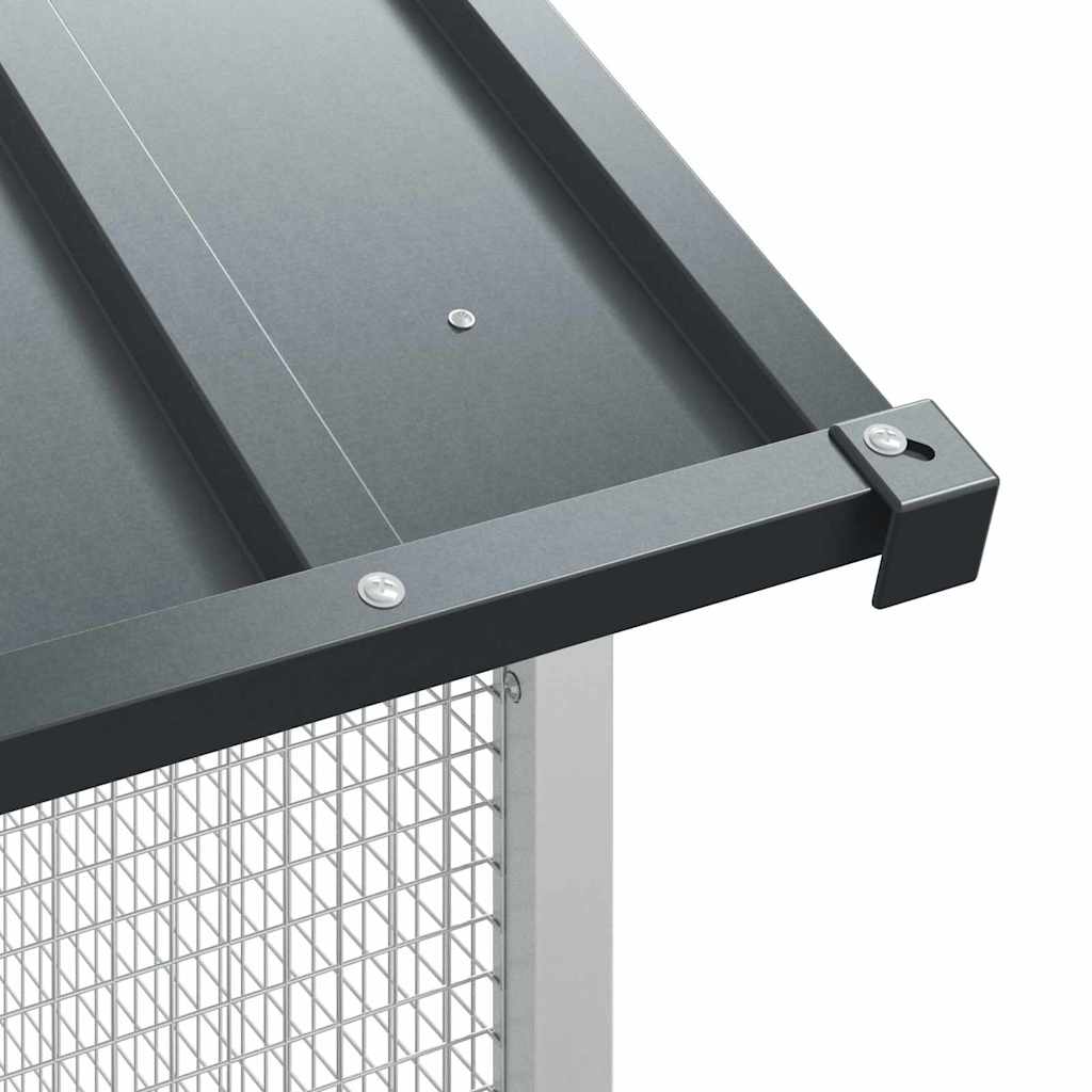 Κλουβί Πουλιών Ανθρακί 215 x 209 x 230 εκ Επικαλυμμένος Χάλυβας