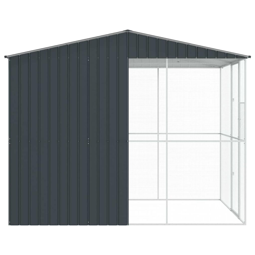 Κλουβί Πουλιών με αποθήκευση Ανθρακί 215 x 310 x 247 εκ. - Pakobazaar